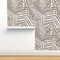 Tropical Palm Coastal Watercolor Summer Resort Beach Brown Tree Custom Pre-pasted Wallpaper by Spoonflower Pre-Pasted Wallpaper 2FT Wide